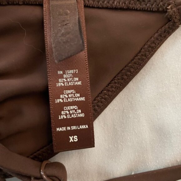 NWT SKIMS Bra Top Micro XS Studded Statement Brown Bronze Sparkle Festival NEW - Picture 5 of 6